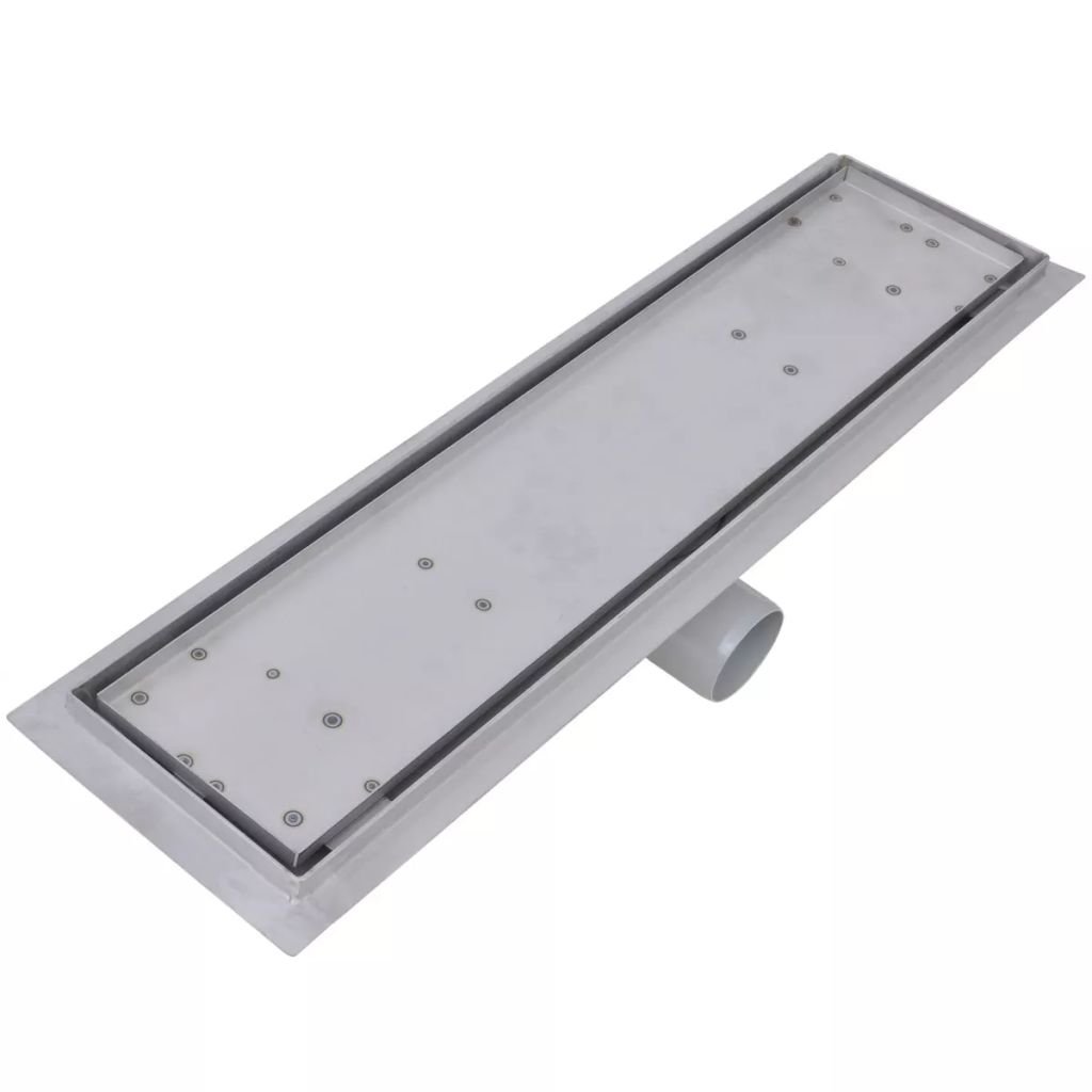 vidaXL Desagüe Lineal de Ducha 530x140 mm Flujo 40 L/min Acero Inoxidable