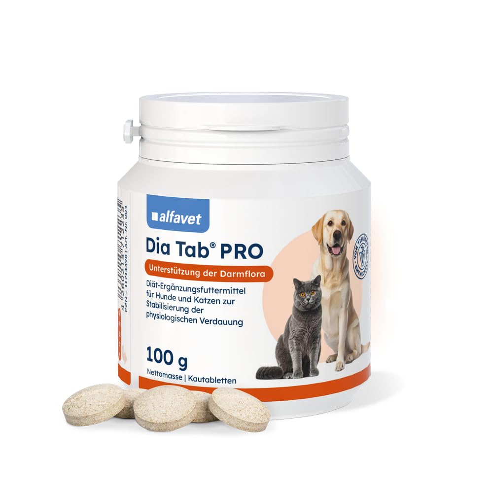 DIA TAB PRO Pastiglie masticabili f.Hunde/Katzen 100 g