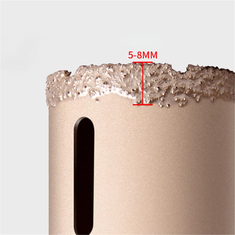 Wiertło z końcówką diamentową lutowaną próżniowo, Otwornica diamentowa z gwintem M14, lutowana na sucho, do płytek ceramicznych, granitu, marmuru 20-60 mm(35 mm)