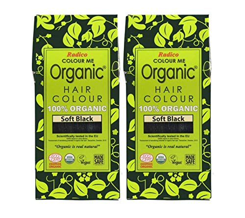 Radico Colour Me Organic Hair Colour, Black - Pack of 2