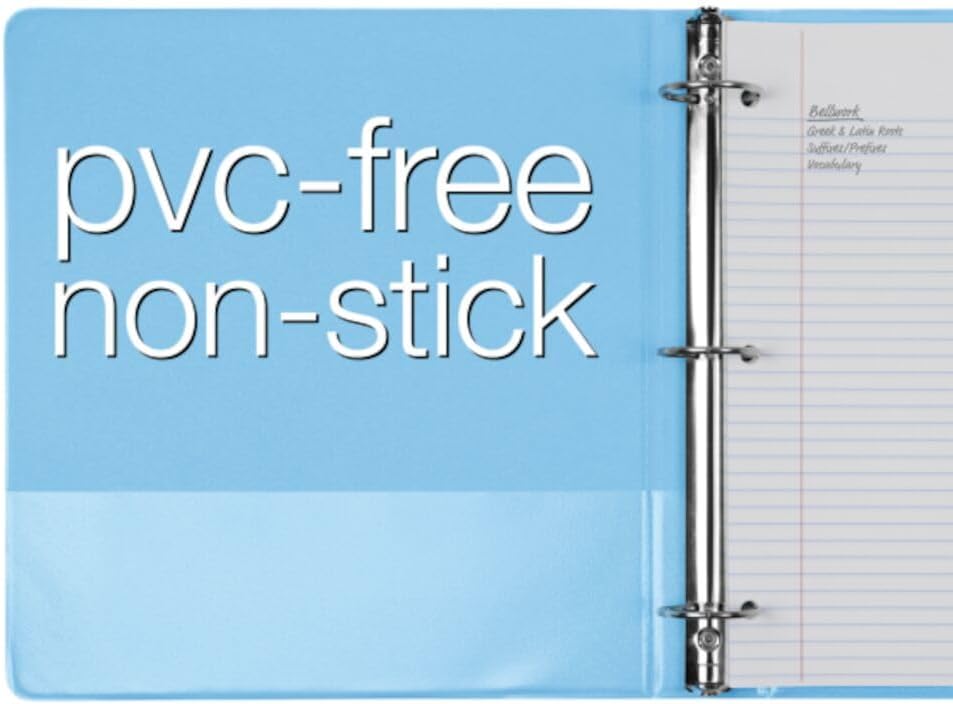 Cardinal 3 Ring Binders, Binders for School and Office, Durable 1.5 Inch, Round Rings, Holds 350 Sheets, ClearVue Presentation View, Non-Stick, Assorted Pastel Colors, 4 Pack (79552) - Image 6