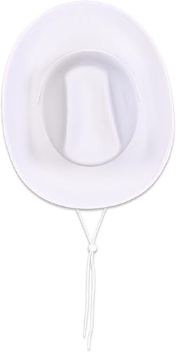 Miniatura 6 de Beistle Sombreros de vaquero de fieltro negro de 2 piezas para disfraz de Halloween