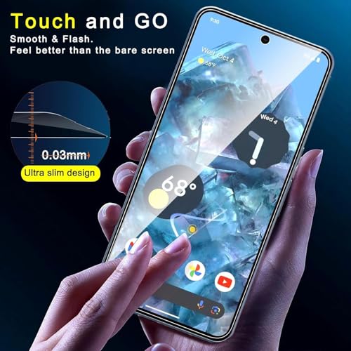 Image of Ferilinso Privacy Screen Protector for Google Pixel 8 Pro, Tempered Glass