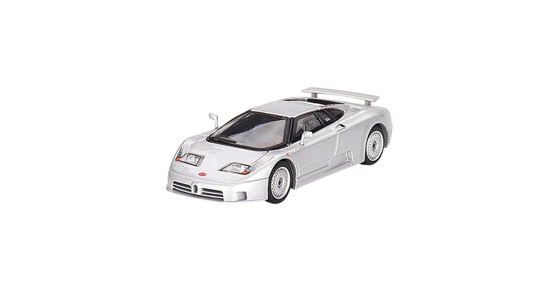ブガッティ EB110 GT (グリージョキアーロ) チェイスカー 1/64 Mini GT Bugatti EB110 GT (Grigio Chiaro) Diecast Car