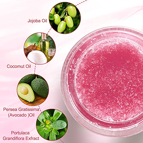 Find Back Lip Scrub Treatment, Lip Scrubs Exfoliating Moisturizer Sugar Lip Surb Cruelty-Free For Repairing Dry & Chapped & Peeling And Cracked Lips thumb #4