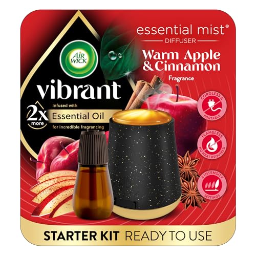 Air Wick Essential Mist Diffuser Starter Kit, Warm Apple & Cinnamon, 2ct - image 1
