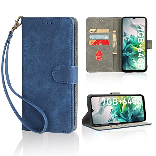 Blackview A55 Pro �p �P�[�X �蒠�^ Redmi 12C �p �蒠�^ �J�o�[ ���z�^ �yNOUKAJU�z �J�[�h�|�P�b�g�t�� ���� PU���U�[ ��G�肪�ǂ� �����h�~ �Ռ��z�� �ϖ��C �S�ʕی� �ώ���RFID�@�\ �}�O�l�b�g�� �J�[�h��