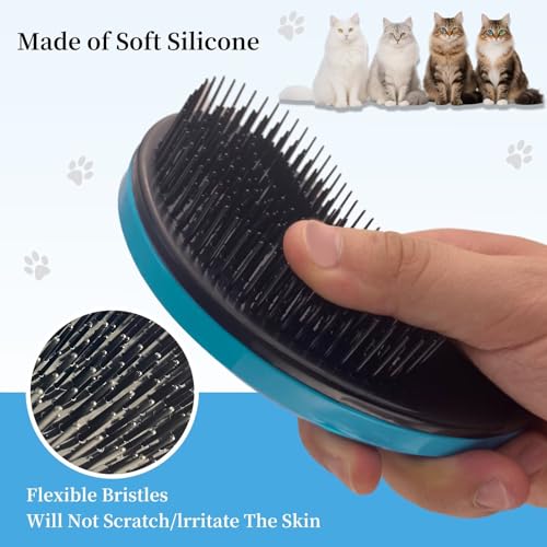Image of Cat Brush for Shedding - Perfect Grooming Tool for Long-Haired Cats | Deshedding & Hair Remover for Indoor Pets