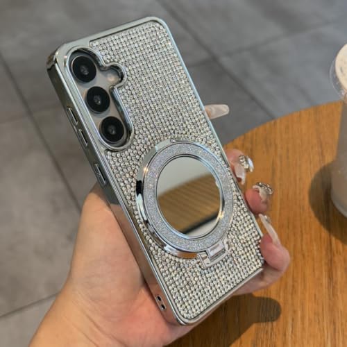 Coque antichoc Galaxy S25 Ultra argent miroir pour sécuriser vos déplacements