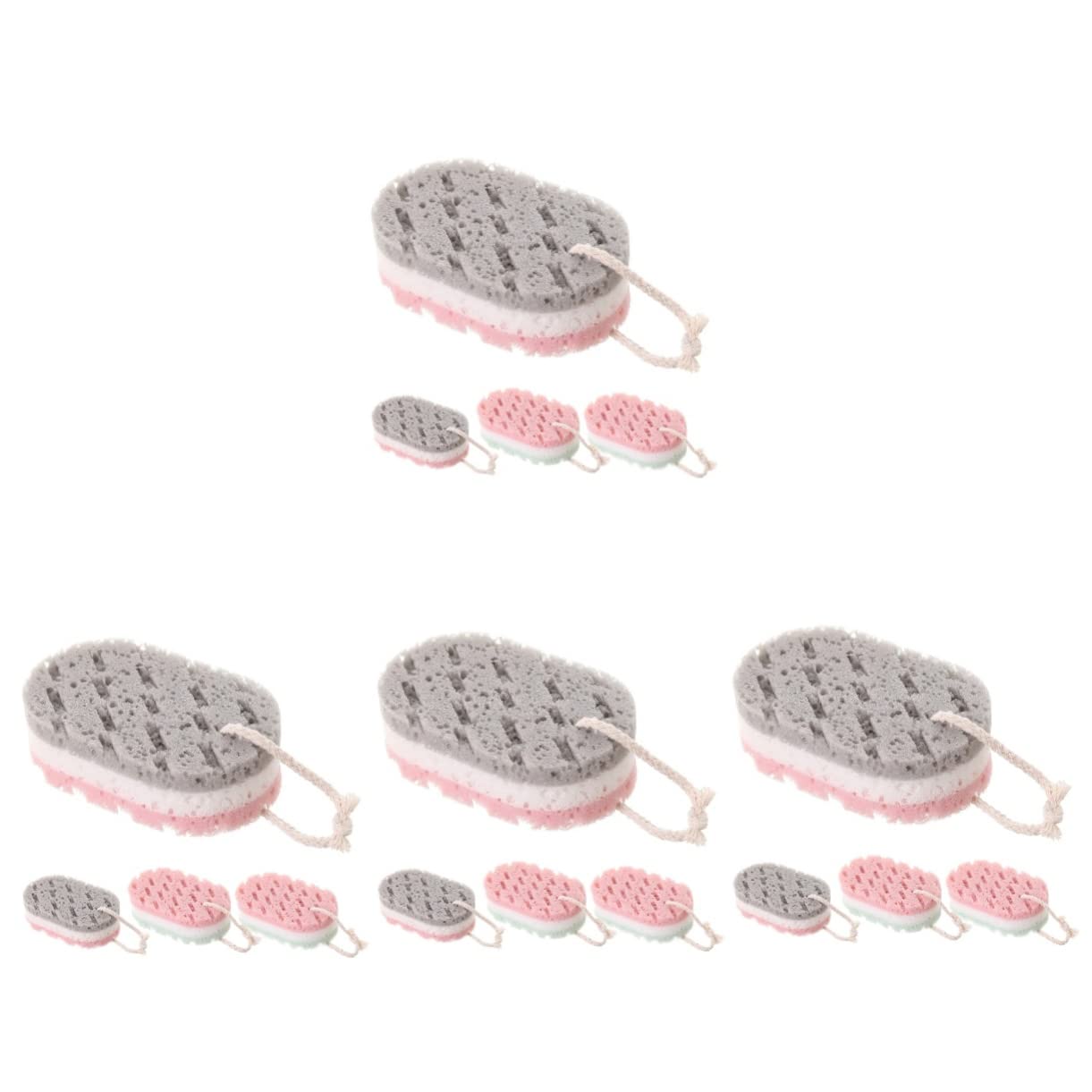 FOMIYES 16 Pezzi Spugna Esfoliante Spugna Esfoliante Per Il Corpo Per Pulizia In Schiuma Strumenti Per Struccante Viso Per Uomo Per Il Viso Spugne Da Bagno Per