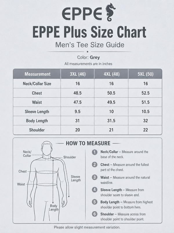 Image of EPPE Men's Plus Size Polo T-Shirt |Regular Fit, Stretchable Micropolyester Half Sleeve T-Shirt for Men|Casual & Sports Wear
