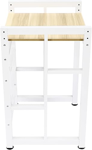 Miniatura 3 de Soporte apilable para lavadora y secadora, estantes resistentes para lavadora y secadora con laminado ajustable de madera, estante de estante para