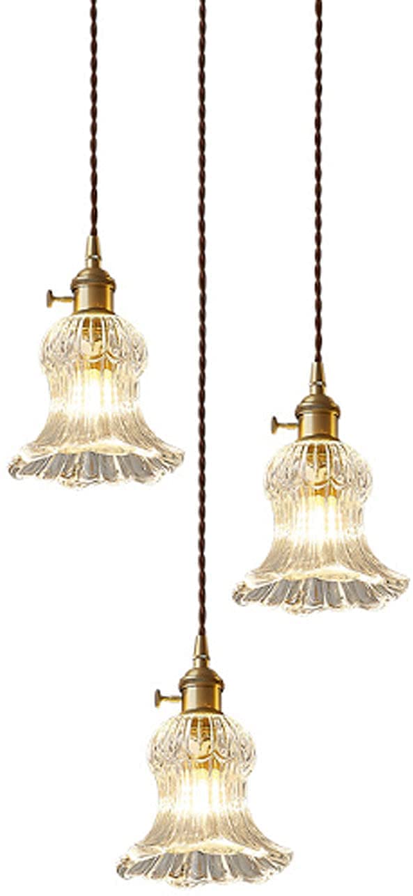Suspension luminaire verre d'art Cafe Aisle plafonnier vintage chic pour entrée et bureau
