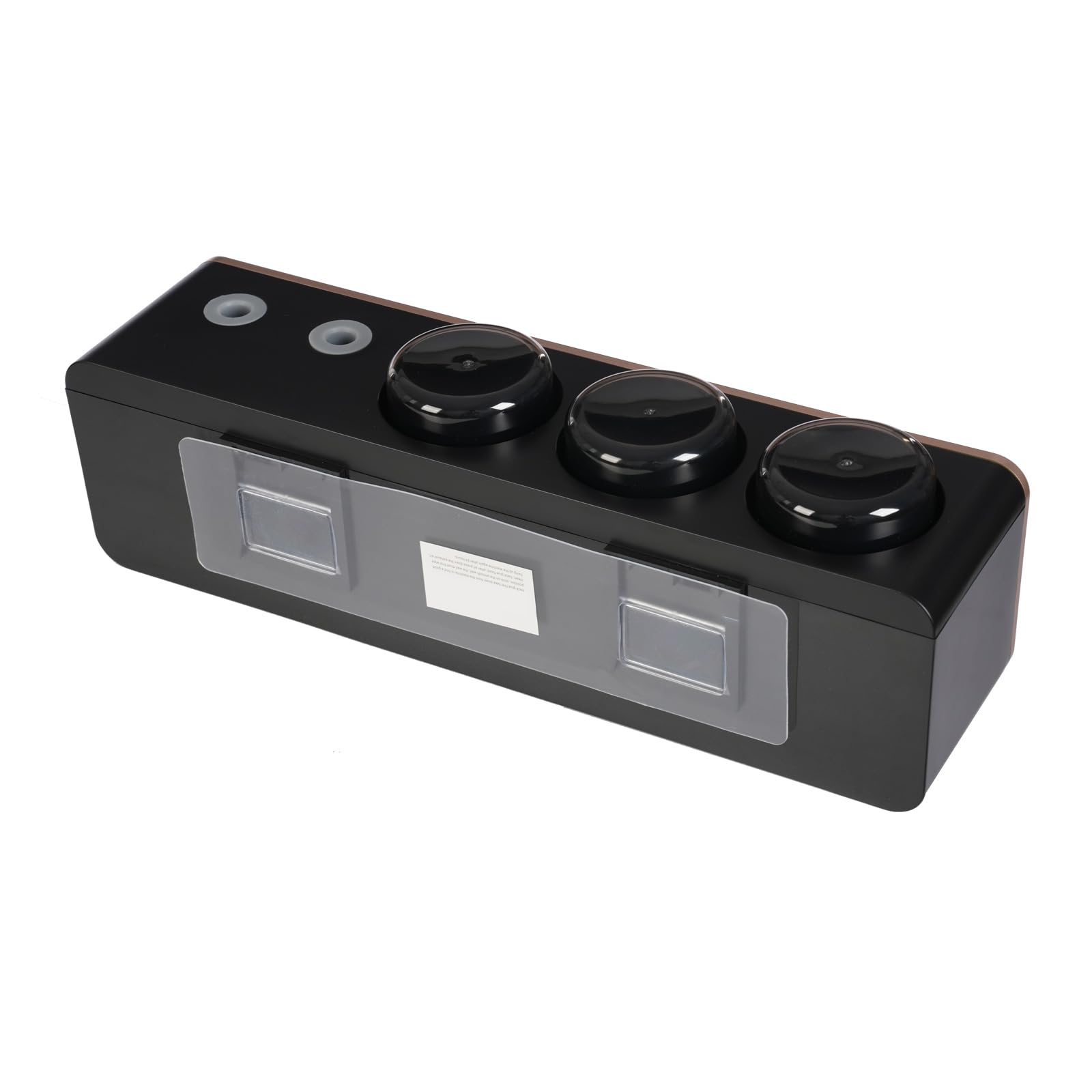 Dispensador de pasta de dientes automática UV para cepillos de dientes de pared con pantalla LED USB, batería para cepillo de dientes eléctrico para cocina, cuarto de baño, hotel (negro)