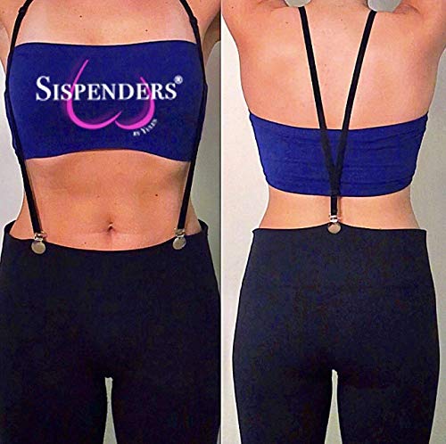 Suspenders Women, Women's Suspenders For Pants Under Clothes, Strong Clasps, Y-Back Style, Butt Lifting Undergarment, Black #TOP6