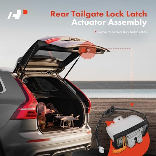 Image of A-Premium Rear Liftgate Latch Actuator Compatible with Toyota Sequoia 2008-2021 Sport Utility, Rear Tailgate Lock Latch Actuator