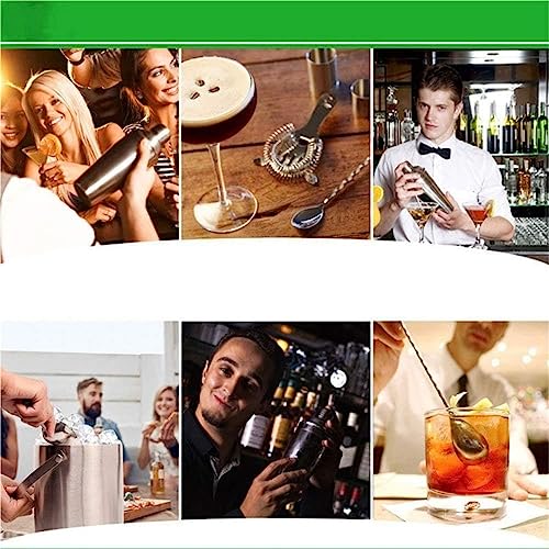 Set de Coctelera Kit Bartender Acero Inoxidable Con Soporte miniatura 6