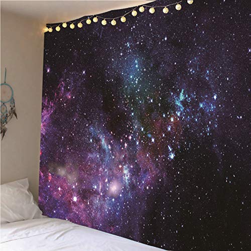 KnSam Tapiz de Pared de Galaxia de 150x130 cm, Poliéster Lavable Vistoso para Dormitorio 3