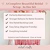 VIDAL CRAFTS Rose Gold Bridal Shower Decorations, 62-Piece Pink Bachelorette Party Decorations with Bride to Be Banner, Confetti Balloons, Bride Sash, Veil, Fringe Curtain & Photo Props #5