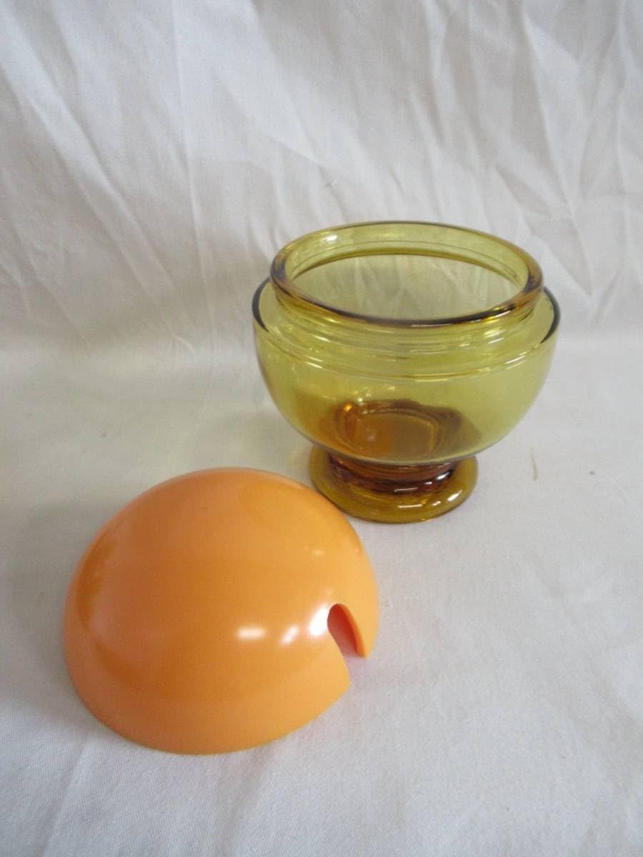 Amazon.co.jp: 保管品□カメイガラス□琥珀 昭和レトロ カップ