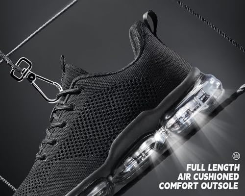 Image of Socviis Men's Air Cushion Running Shoes Breathable Tennis Fashion Sneakers Non Slip Workout Casual Sport Shoes Gym Training Comfortable Walking Shoes