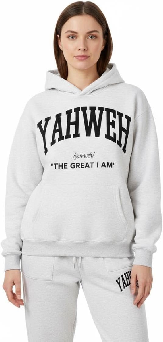 Graphic Hoodies For Men Women Unisex Washed Hoodie Set Oversized Sweatshirt Psalm Bible Verse