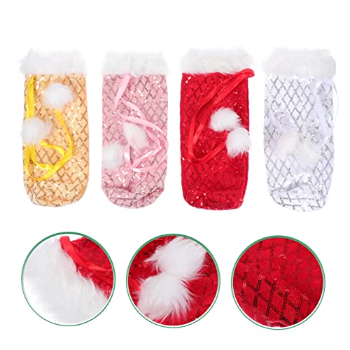DOITOOL 4 Pçs Conjunto De Garrafa De Natal Decoração De Natividade Enfeites De Natividade Para Mesa