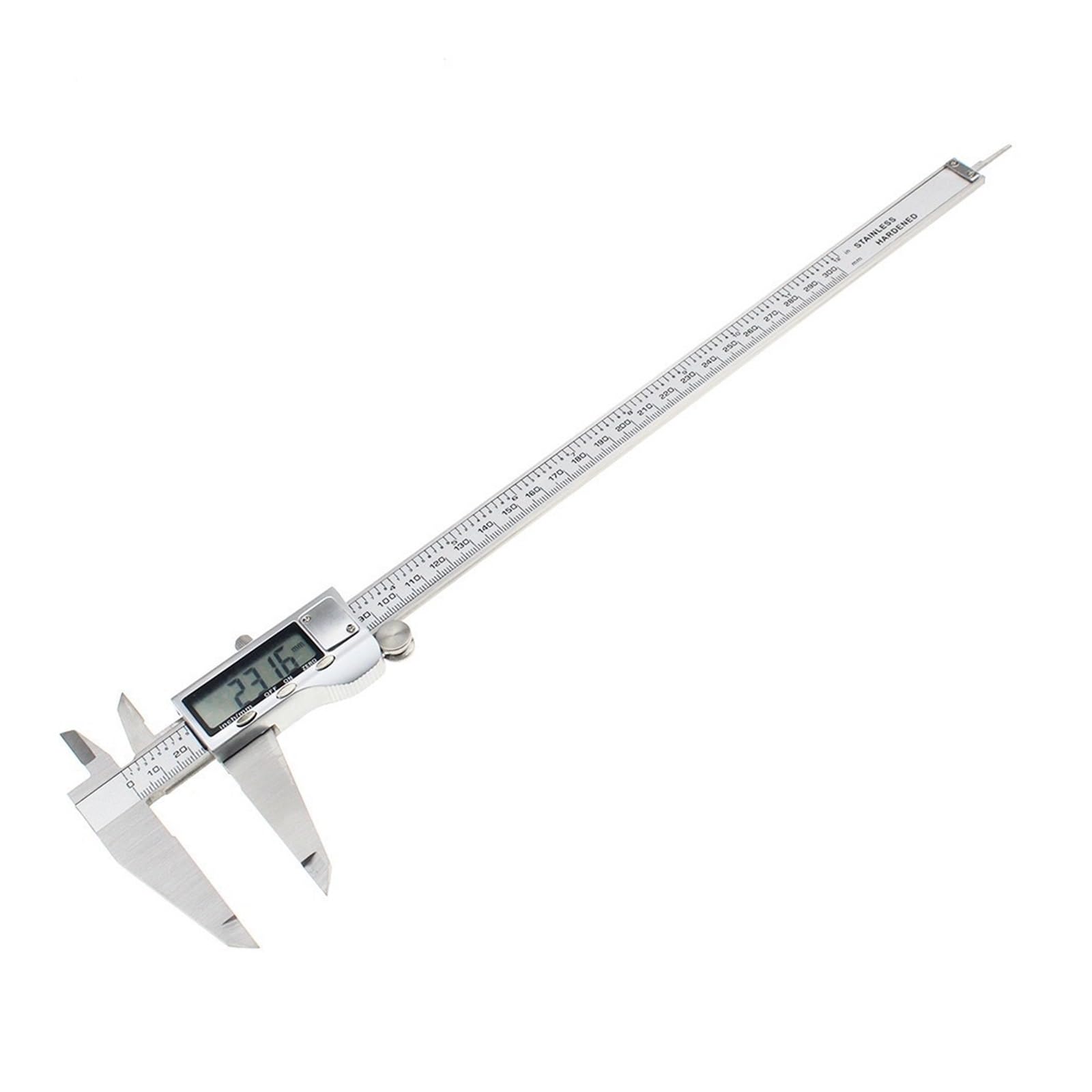 300 mm 12 Zoll digitaler Messschieber, 0–300 mm, elektronischer Messschieber, Metallgehäuse, Edelstahl, digitaler Schiebe-Messschieber, Mikrometer Messwerkzeuge