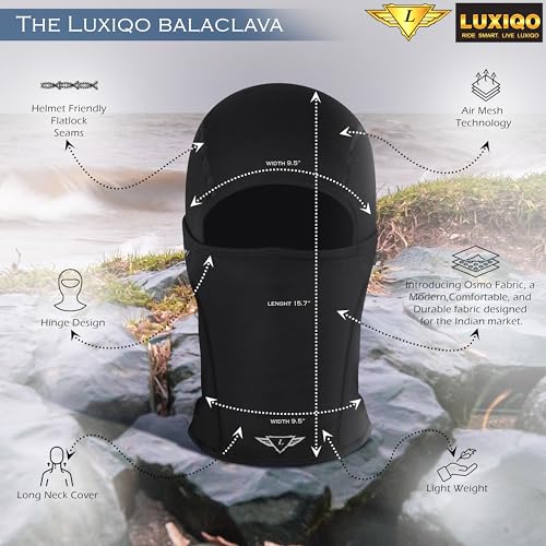 Image of Osmo Fibre Balaclava for Men & Women | Breathable & Odour-Resistant, SPF 50+ Sun Protection | Multi-Use Bike Riding Mask, Neck Scarf, Face Mask, Head Cover for Outdoor Sports