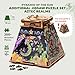 iDventure Cluepuzzle Pyramid of The Sun | Wooden 3D Puzzle & Escape Room Box | Sequential Riddles with Hidden Treasure | Fun Family Game Night Activity for Ages 10+ (Extension Aztek)