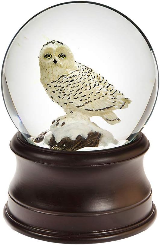 The San Francisco Music Box Company Snowy Owl Snow Globe