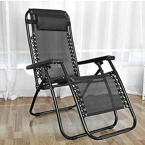 Chaise longue zero gravity pliante en lot de 2 avec coussin de coton - 2