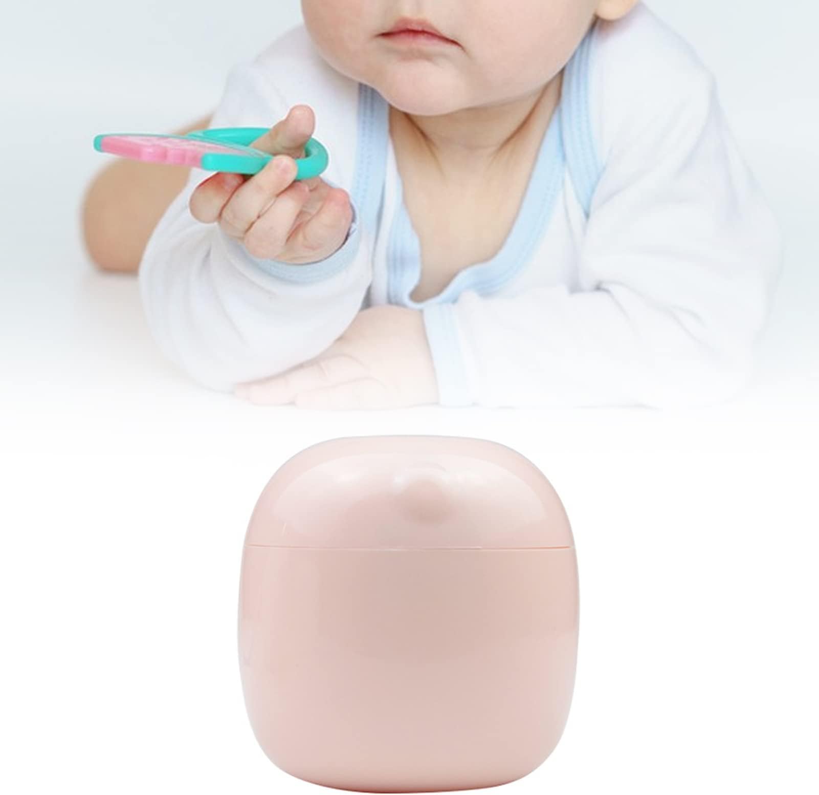 UV Pacifier Sterilization Box for Dummies, Portable UV Light Sterilizer Mini Baby Nipple Disinfector, Acifier Sanitizer USB Rechargeable Long Standby Rechargeable Portable (Pink)