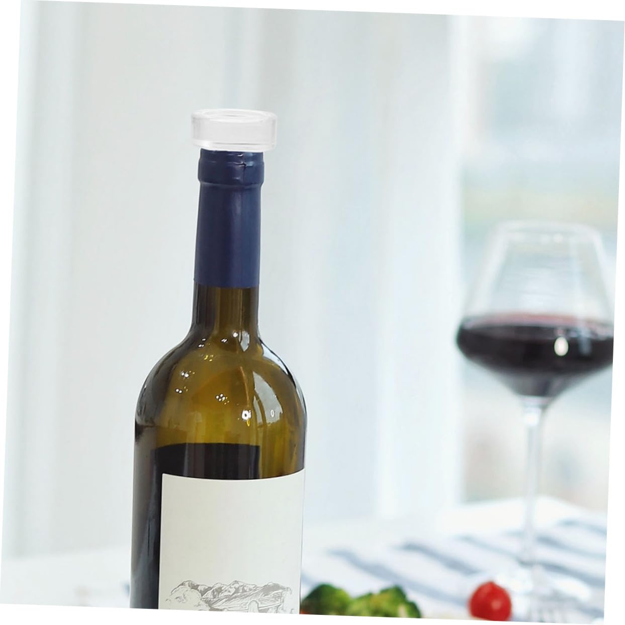 COLLBATH 12 Pezzi Tappo A Forma di T per Bottiglia di Vino Tappo Riutilizzabile per Bottiglie di Bevande per Bicchieri di Birra
