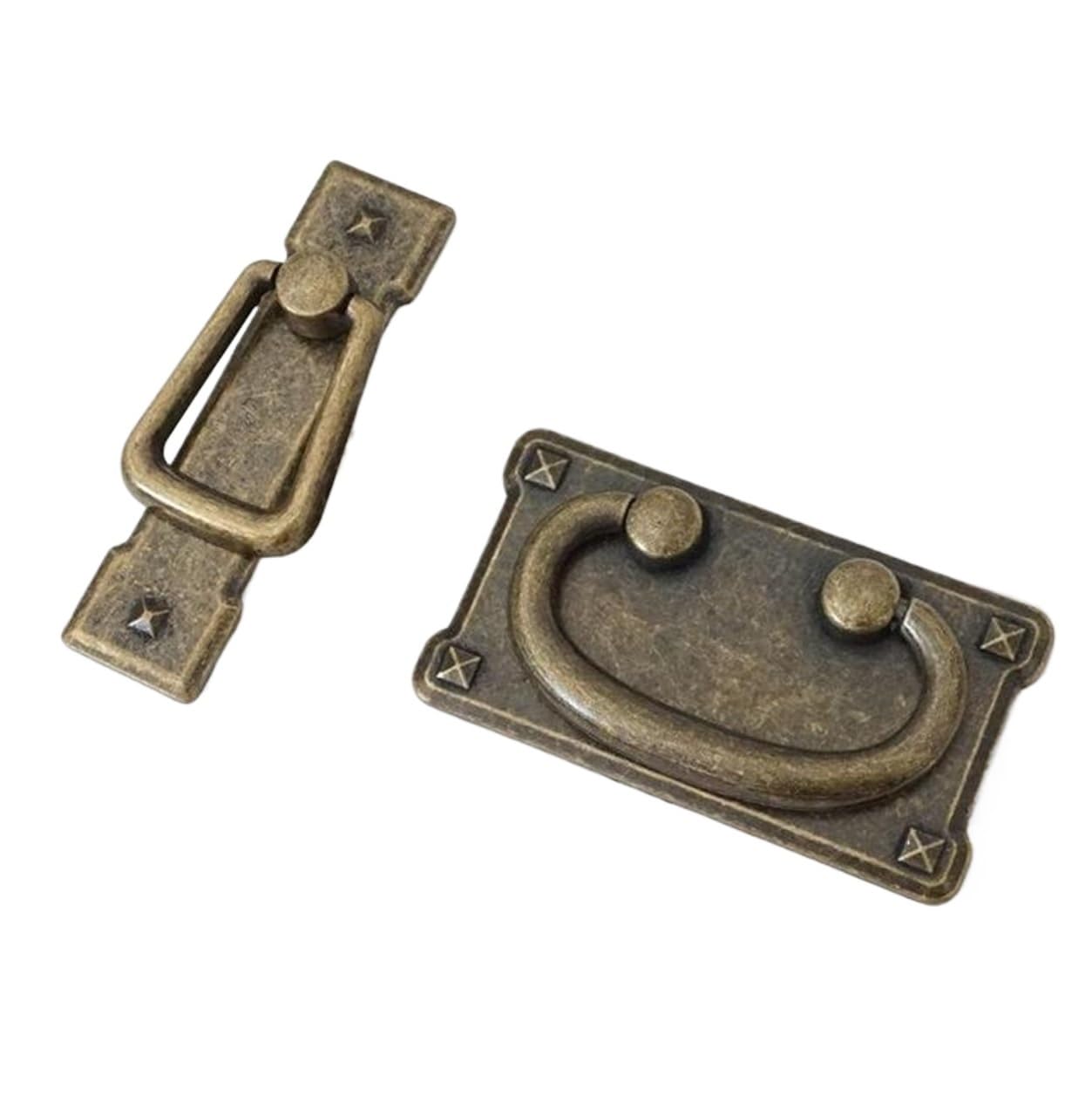 Cidegoo Antique Bronze 2Pcs Vintage Cabinet Handles Drop Pulls Antique Black Silver Bronze Cupboard Door Knobs