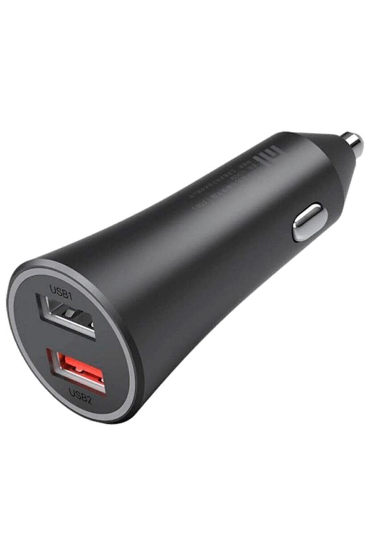 Xiaomi Mi 37W Dual Port USB Fast Car Charger Single Port With Flash Fast Charge 27W Minimum - Black