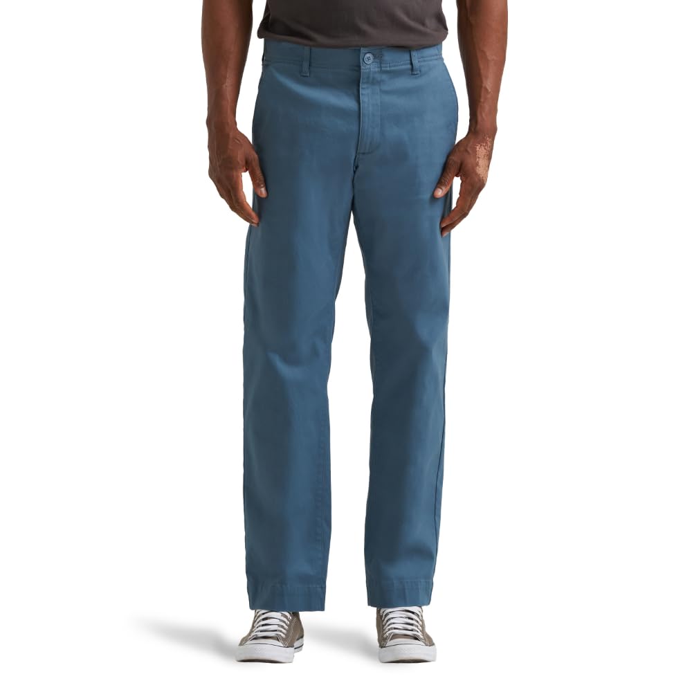 Lee Men's Extreme Motion Flat Front Regular Straight Pant
