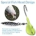 QualyQualy Bladed Jig Heads Swimbait Jig Head with Willow Blade 3D Eyes Fish Head Underspin Fishing Jigs Weighted Spin Head Jig Heads for Bass Trout Walleye Crappie 1/8oz