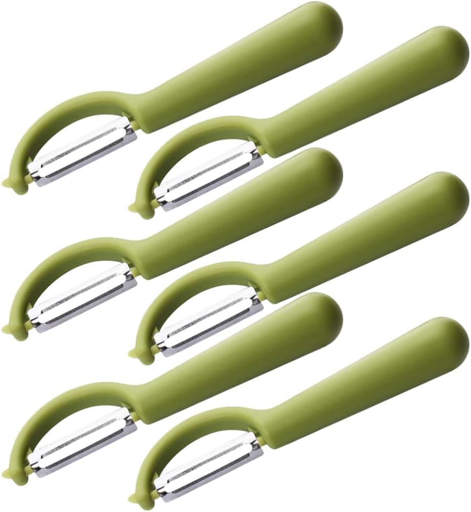 Hemoton 6Pcs fruit kitchen peelers potato carrot peeler y