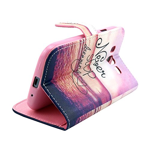 HUANGTAOLI Custodia in Pelle Portafoglio Flip Case...