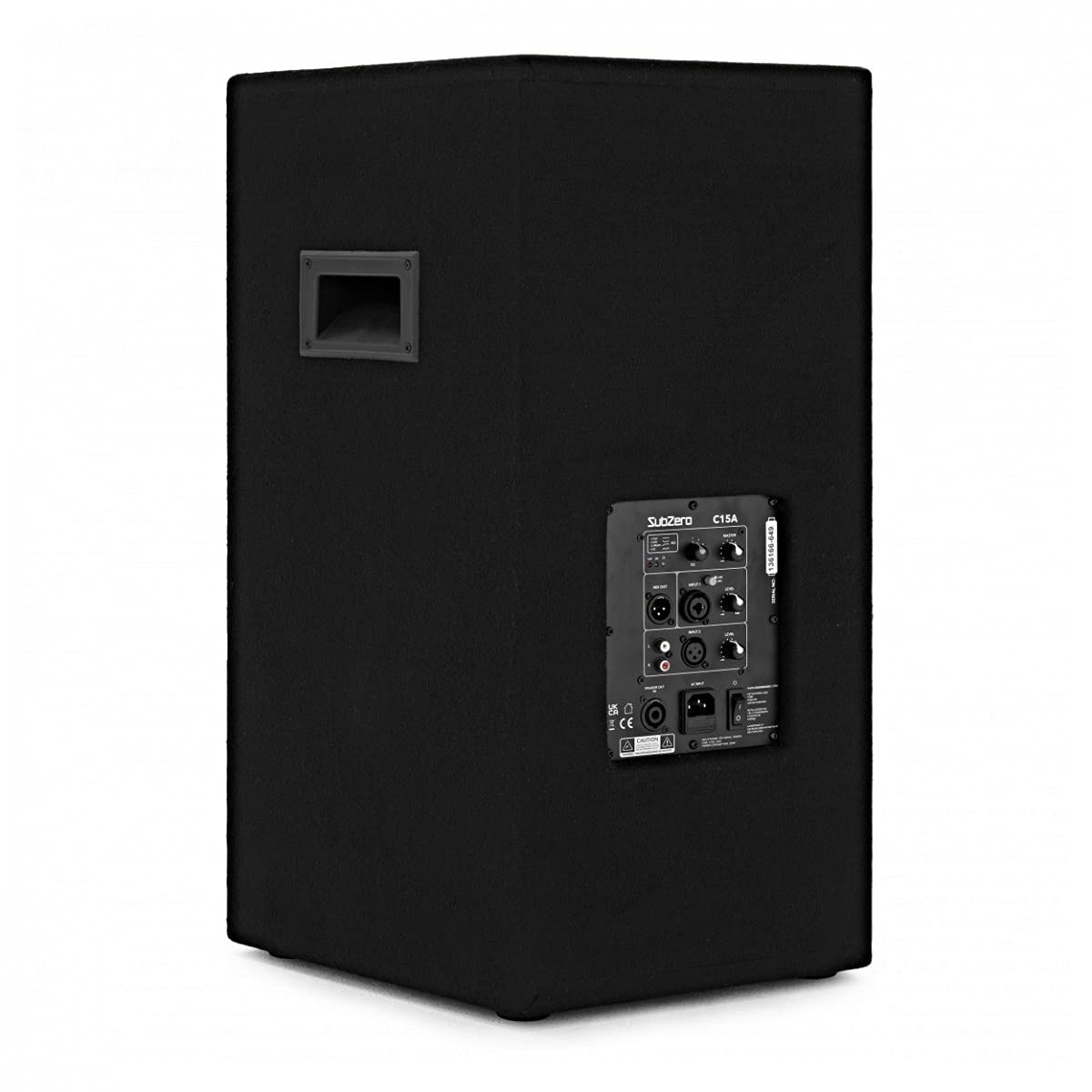 SubZero Altavoz Activo de 15 Pulgadas para megafonía C15A - Clase D - 280W RMS