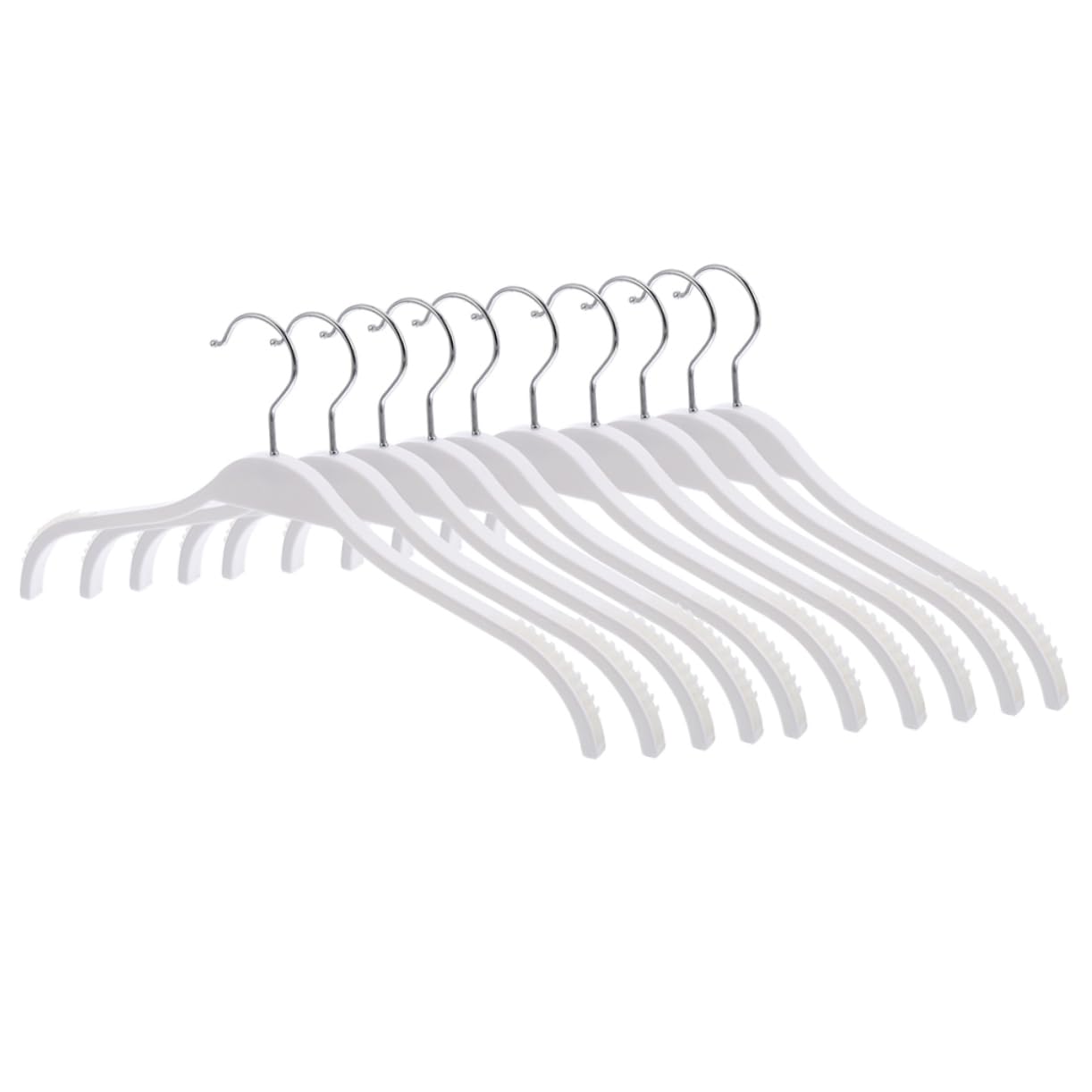 Happyyami 12pcs Home Clothes Hangers Plastic Clamp Hangers Anti-Slip Coating for Baby Coats Socks Scarves