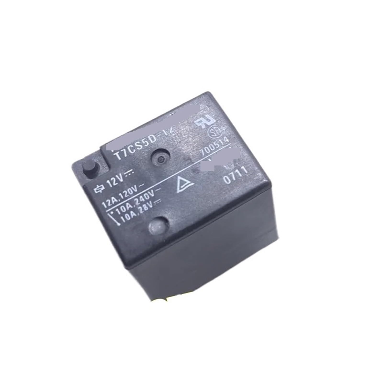 Relé T7CS5D-12 de 12V y 12A con 5 pines para control de circuitos de automoción