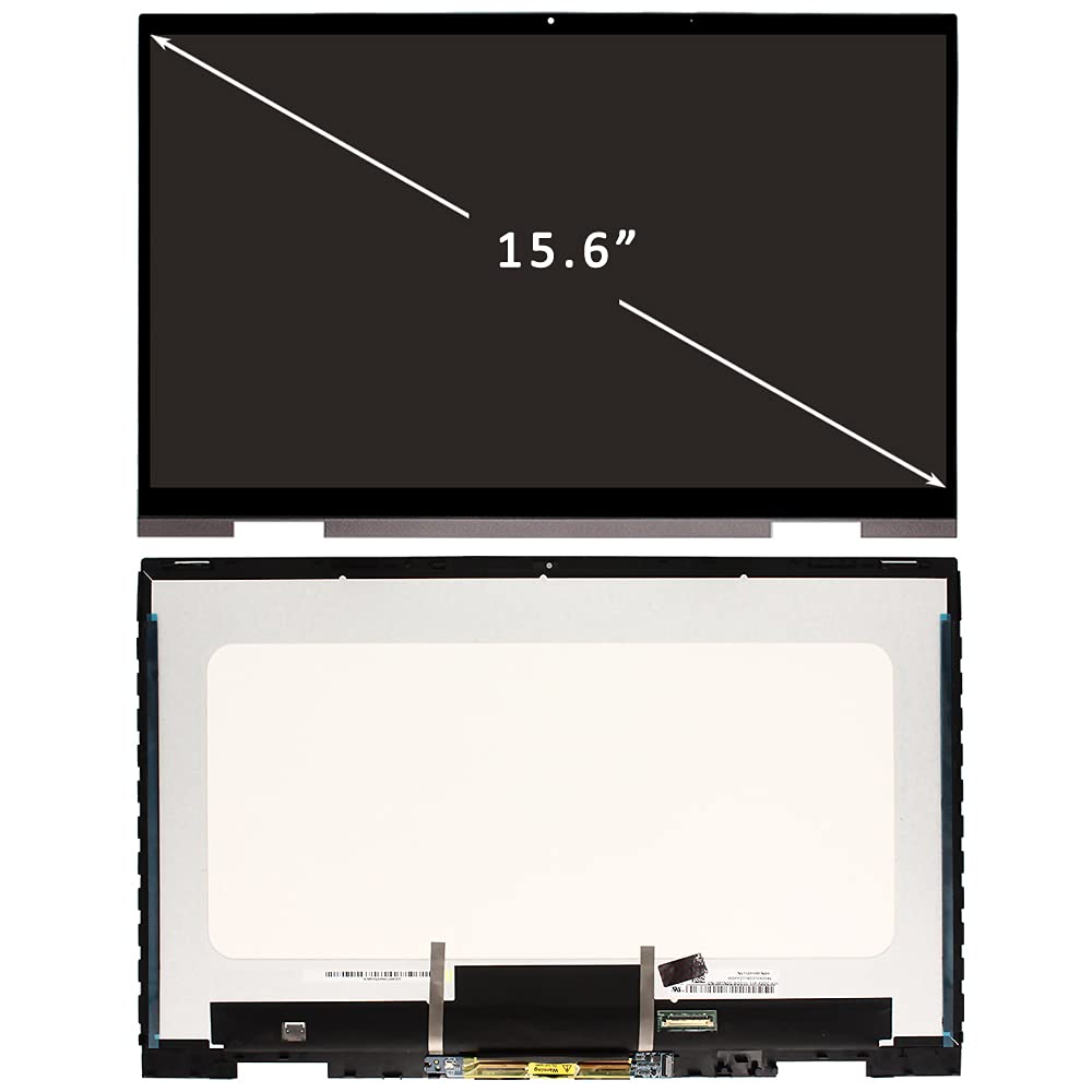 Replacement Fit for HP Envy X360 15M-EU 15-EU 15Z-EU 15M-EU0013DX 15M-EU0023DX 15-EU0033DX 15M-EU0033DX 15M-EU0043DX M45481-001 M45482-001 Touch LCD Screen Display Assembly 15.6" FHD IPSl
