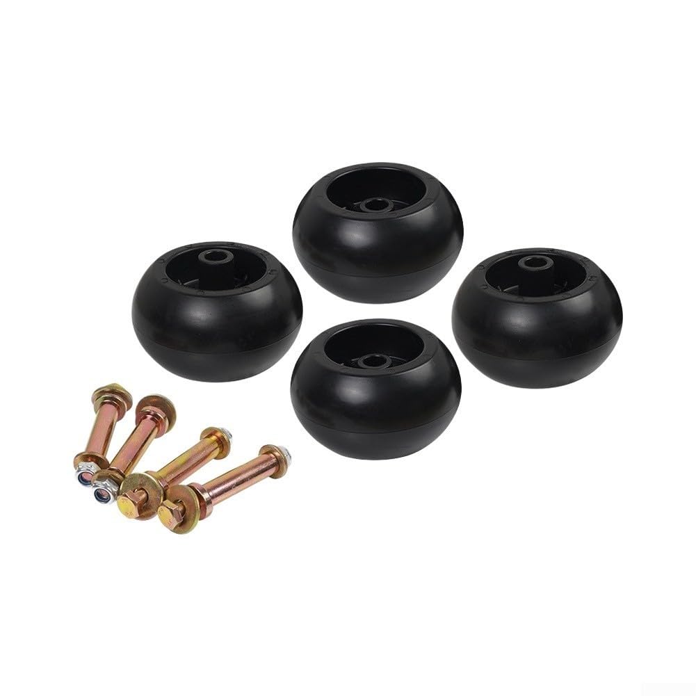 Kit 4 para ruedas Metal Deck Cortacésped para exmark para toro Negro(4pcs)