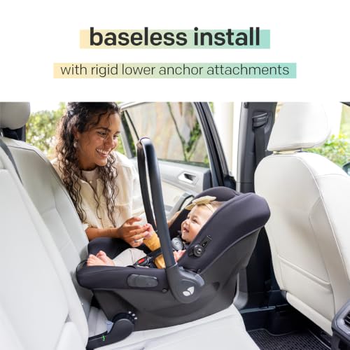 Image of Joie Ginger and Mint Latch Travel System - 4-in-1 Travel System with Baseless Infant Car Seat & Stroller, One-click Install, From Birth Stroller (Mocha)