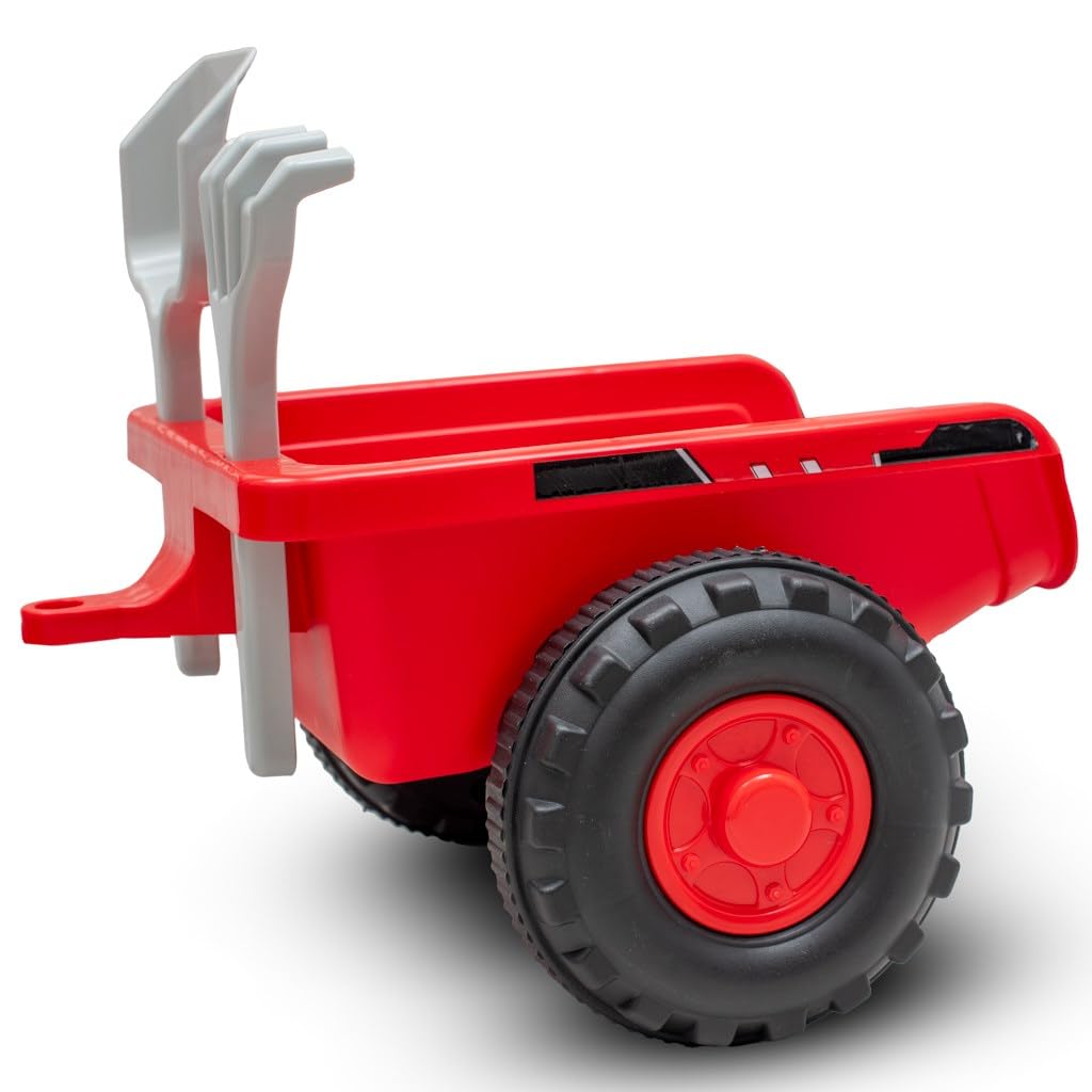Jeździdełko traktor z przyczepą Benny czerwony