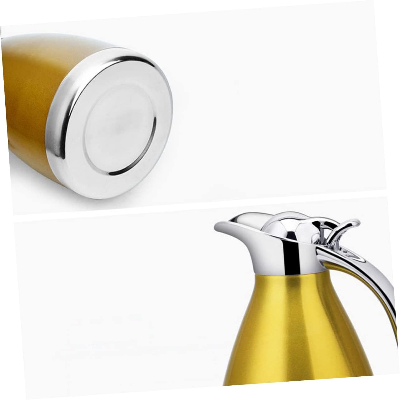 Garneck Capacity Insulated Kettle Stainless Steel Thermal Bottle Double-wall Pot for Home Office Travel