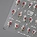 5D Embossed Nails Art Stickers Nail Decals for DIY Nail Art Self-Adhesive Nail Stickers for Nail Art Nail Supplies Accessories for Women Girls Kids