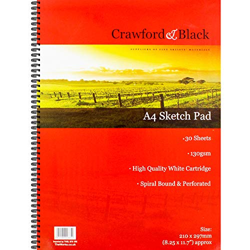 Crawford and Black A4 Sketchbook: 30 Sheets